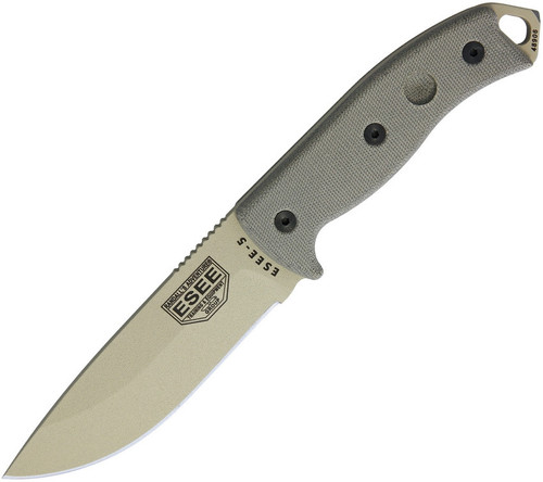 ESEE Model 5 Tan Micarta / Tan Blade - 5P-DT ESEE Model 5 Tan Micarta / Tan Blade - 5P-DT