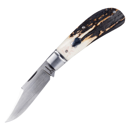 Grayson Jennings Custom Knives Lanny, Stag / CPM Magnacut