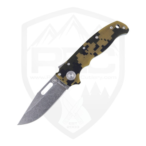 Demko AD20.5 Clip Point Digi Camo G10, Stonewash 3V