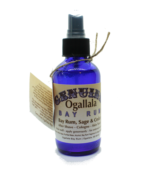 Ogallala Bay Rum, Sage and Cedar Aftershave, 4oz