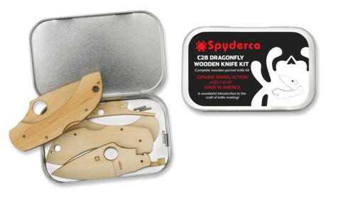 Spyderco Wooden Knife Kit, Dragonfly - WDKIT1