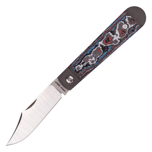 Jack Wolf Knives Little Bro Jack, Kirinite Crystal Lake / Satin S90V