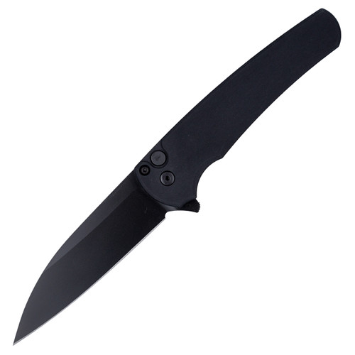 Pro-Tech Malibu Wharncliffe, Black Smooth Aluminum / Black DLC MagnaCut - 5303