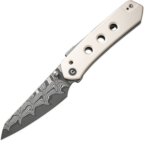 Civivi Vision FG, Ivory G10 / Damascus - C22036-DS1