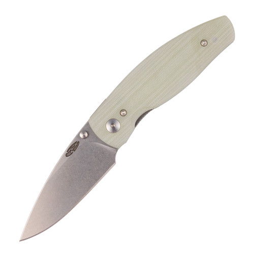 TRM Neutron 2, 3D Contoured Jade G10 / Stonewash CPM 20CV