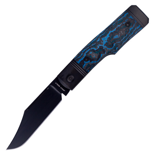 Jack Wolf Knives Sharpshooter Jack, Snowfire Fat Carbon / Satin