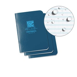Rite In The Rain Stapled Mini Notebook 3-pack, Blue - 271FX-M