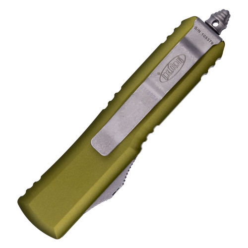 Microtech UTX-85 Gen 3 ZBP Double Edge OD Aluminum, Apocalyptic