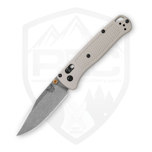 Benchmade Bugout Tan Grivory, Stonewash S30V - 535-12