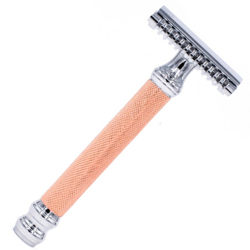 Parker 63C Rose Gold Open Comb Safety Razor, 3-Piece