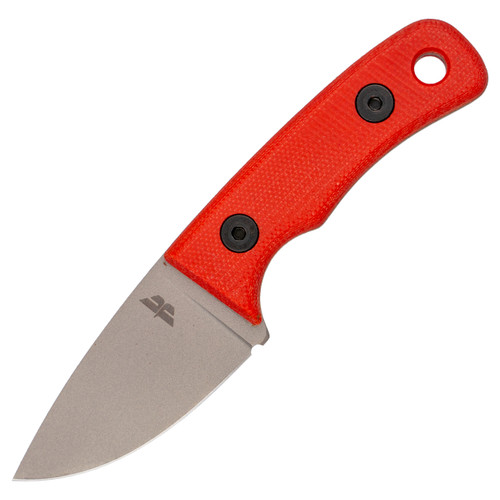Knives By Nuge Wicket Red G10 / Nitro-V - Leather Pocket Sheath