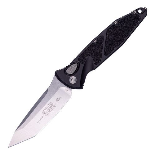 Microtech SOCOM Elite Auto Tanto Black Aluminum / Stonewash M390MK - 161A-10 Microtech SOCOM Elite Auto Tanto Black Aluminum / Stonewash M390MK - 161A-10