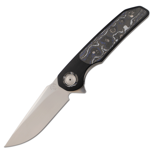 Johan vd Walt Custom JB3 Linerlock Black G10 Chill Vibes Fat Carbon Inlay / Satin RWL34 - #12/24
