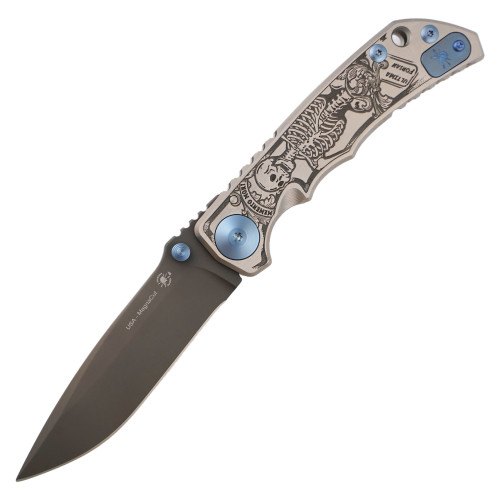 Spartan Blades SHF Harsey Folder 2023 Edition Memento Mori / Black PVD MagnaCut