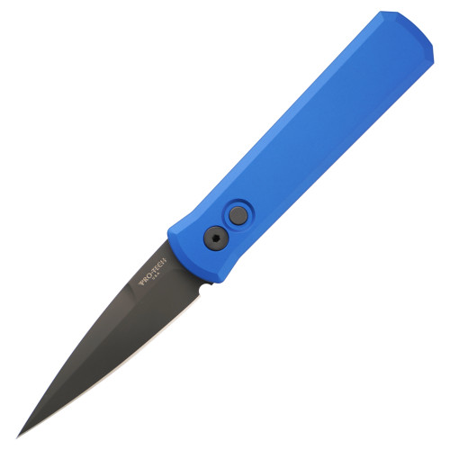 Pro-Tech Godson Blue Aluminum / Black DLC 154CM - 721-Blue