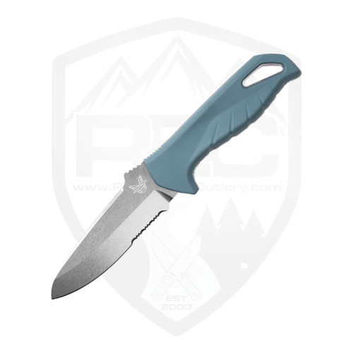 Benchmade Undercurrent Depth Blue Santoprene, Partial Serration Stonewash MagnaCut - 18040S