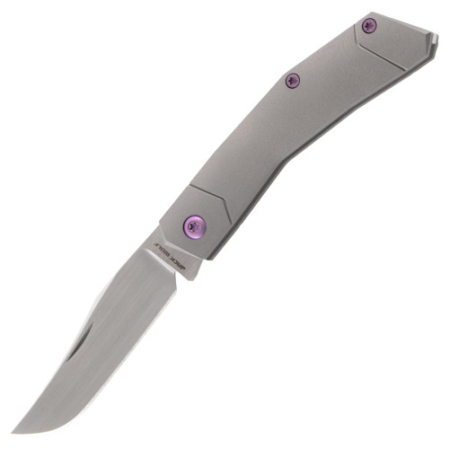 Jack Wolf Knives Mini Cyborg Jack Smooth Titanium, Hand Satin S90V