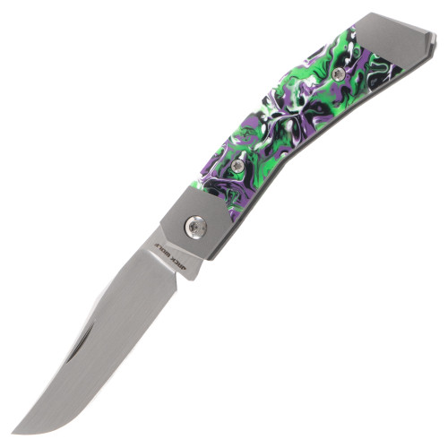 Jack Wolf Knives Mini Cyborg Jack Kaotic Resin, Hand Satin S90V