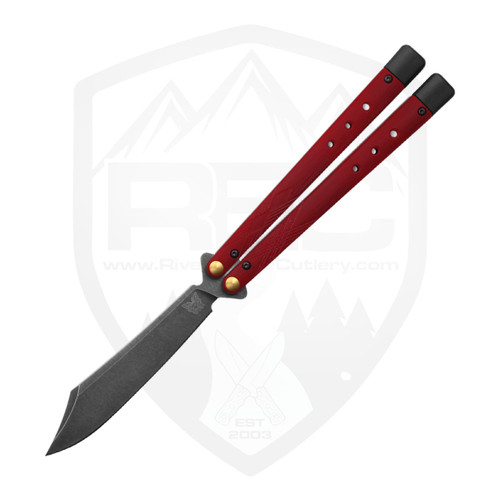 Benchmade Necron Ruby Red G10, DLC Battlewash S30V - 99BK-1