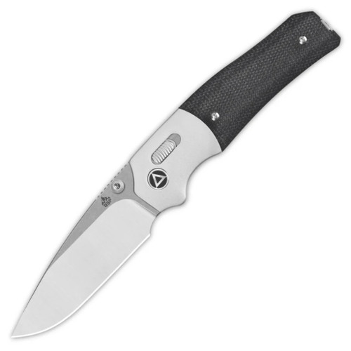 QSP Knives Lundquist Vault Black Micarta, Stonewash-Satin 14C28N - QS157-A1