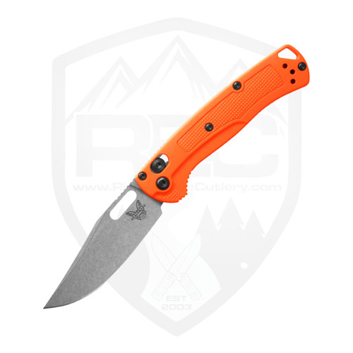 Benchmade Mini Taggedout Orange Grivory, Stonewash CPM-154 - 15533
