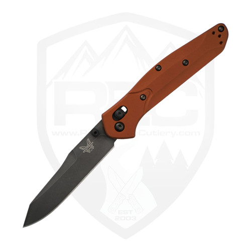 Benchmade Crooked River, Burnt Copper Bolsters, Black Micarta