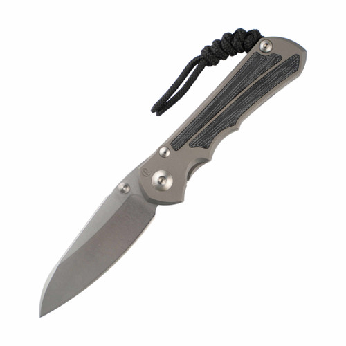 Chris Reeve Knives Small Inkosi Insingo Glass Blasted Black Canvas, Stonewash MagnaCut - SIN-1124