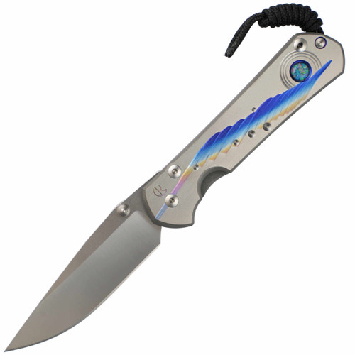CRK Large Sebenza 31 Unique Graphic Opal Cabochon MagnaCut
