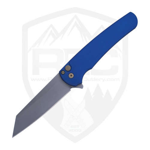 ProTech Malibu Reverse Tanto Battleworn Blue Dragon Scale Aluminum