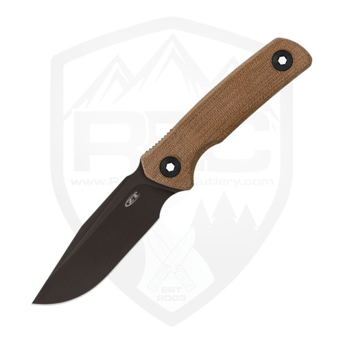 Zero Tolerance 0004 Fixed Blade Natural Canvas, Dark Bronze CruWear