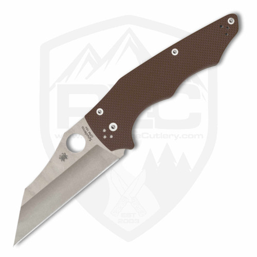 Spyderco MicroJimbo | CPM 15V Sprint Run Brown G10