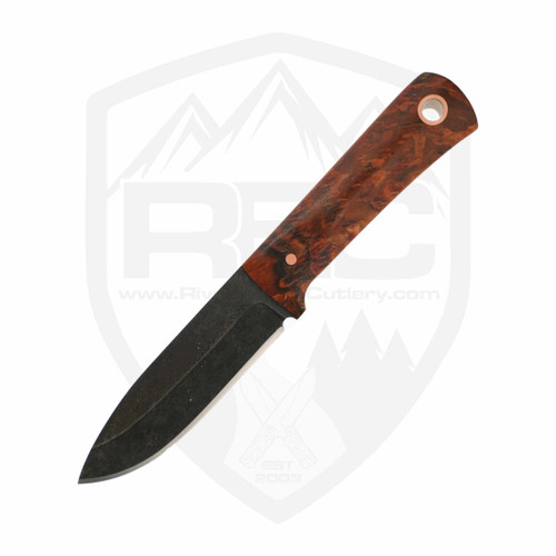 Redroot Blades Survival Scout Dyed Maple Burl and Copper, 52100