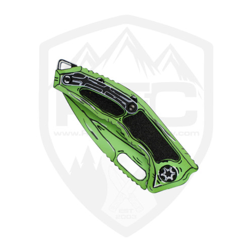 Heretic Knives Kobold, Cel Shade Toxic Green Magnacut - H065-CS-TX