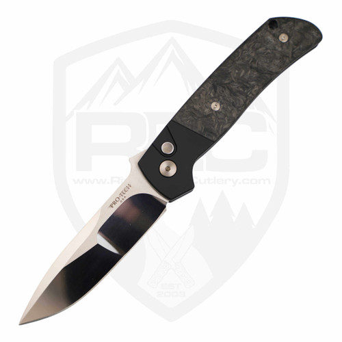 ProTech Terzuola ATCF Auto Black Dark Matter FatCarbon, Mike Irie Hand Ground Blade - 2024-003