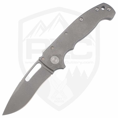 Demko MG AD20 Kopis | Textured Titanium 20CV Shark-Lock