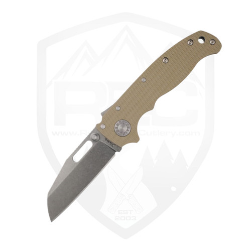 Demko AD20.5 Shark Foot, FDE G10 / Stonewash CPM 3V