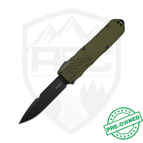 Guardian Tactical Recon 035 OD Green Handle, DLC Blade w/ box, Pre-Owned