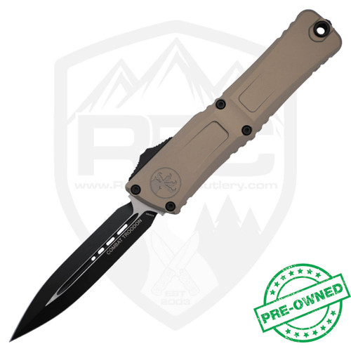 Microtech Combat Troodon D/E Gen III Clear w/ box, Pre-Owned
