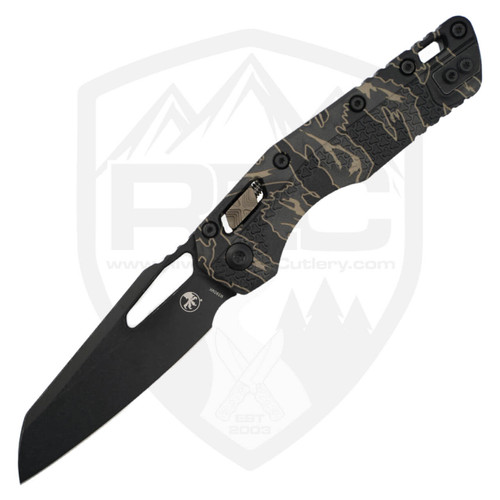 Microtech MSI Ram-Lok Tri-Grip Tiger Stripe Camo, Black Apocalyptic M390MK - 210T-APPMTSC-V4W2
