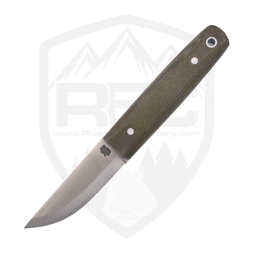 LT Wright Knives Pronghorn Scandi, Black G10, O1