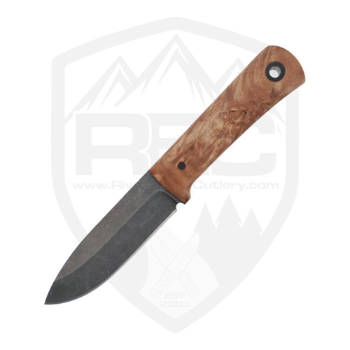 Redroot Blades Survival Scout Maple and Linen Micarta, AEB-L