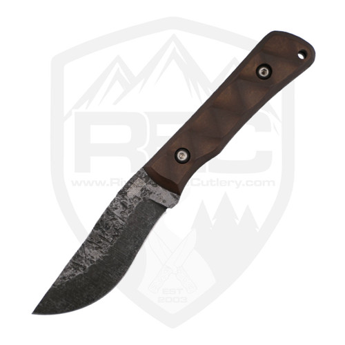 Bald Man Knife & Tool Serpico Mocha Paper Micarta, 80CrV2