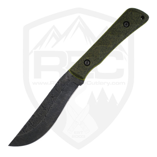 Bald Man Knife & Tool Serpico XL OD Griptec and Dayglo Liners, 80CrV2