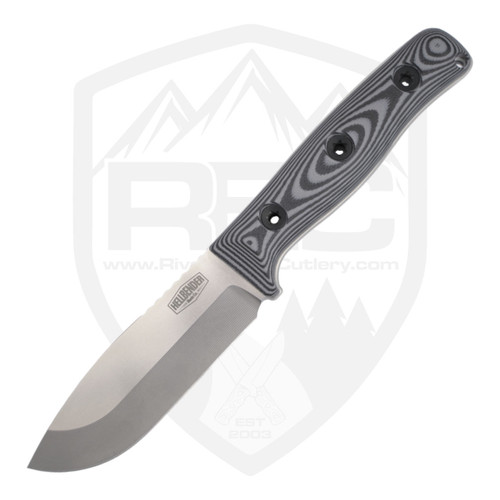 Hellbender Blade Co Snot Otter 4.0, Gray/Black G10 Satin AEB-L