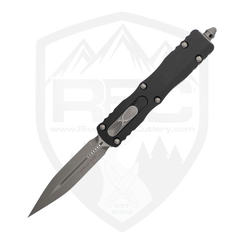 Microtech Dirac Double Edge Black Aluminum, Apocalyptic M390MK - 225-10AP
