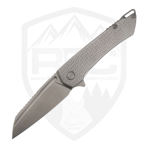 MachineWise Mojave Raw Turtle Milled Titanium, Lightwash S90V