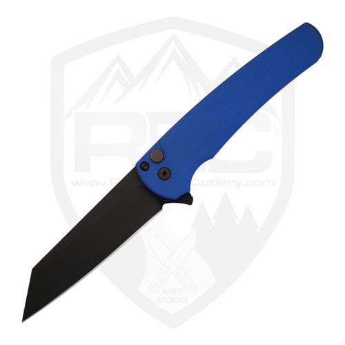 ProTech Malibu Reverse Tanto Battleworn Blue Dragon Scale Aluminum