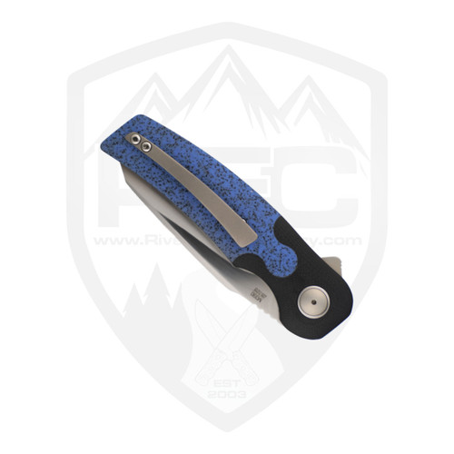 Johan vd Walt Custom JB1 Sheepsfoot Black G10 w/ Blue Griptech