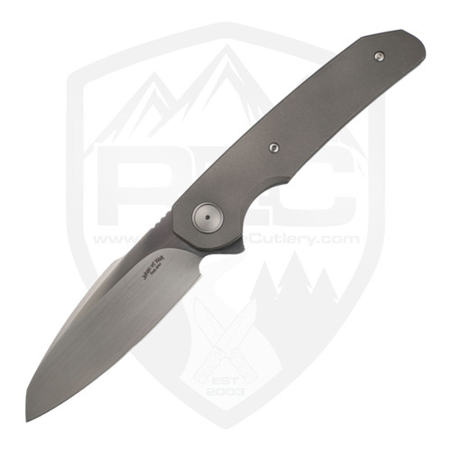 Johan vd Walt Custom JB3 Sheepsfoot Blasted Titanium, Hand Satin M390 - 63/25