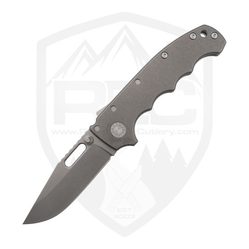 Demko MGAD20 XL Clip Point Textured Titanium, Stonewash Magnacut